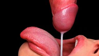 The best blowjob with milk in your life, all cum in the mouth