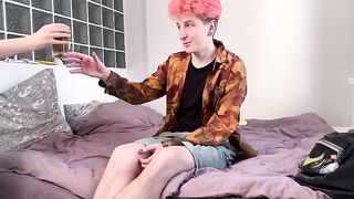 She helped her classmate with his homework at her home, showcasing passionate intimacy