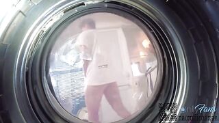 My GF got creampied after searching for panties in the washer