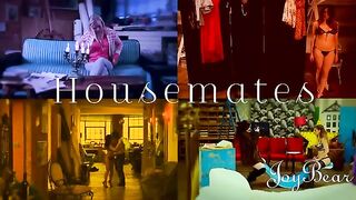 Hot bisexual threesome with artists Amber Nevada and Stella Cox and a lucky guy
