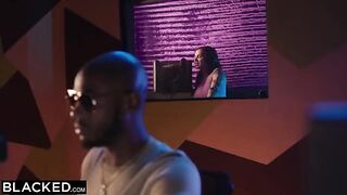 Keisha’s big tits make a stunning splash in the music scene