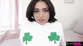 Vanessa Moon tells Stepbro, Why don't you lick my pussy for some good luck?