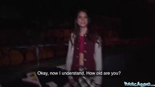 Public Agent fucked French beauty outdoors for cash