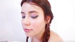 The girl shows her stepbrother the secrets of intimacy