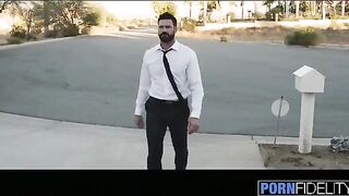 The perfect housewife, Anna Bell Peaks, gets a hardcore welcome