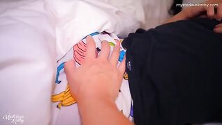 The stepdaughter gets fucked by her stepfather in the middle of the night