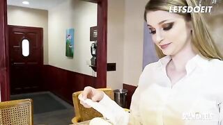 Two kinky sluts, Bunny Colby and Lacy Lennon, seduced their boss for hardcore sex