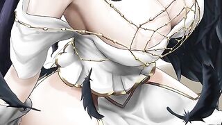 Overlord Albedo’s edge play and blowjob skills in a challenging JOI session