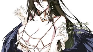 Overlord Albedo’s edge play and blowjob skills in a challenging JOI session