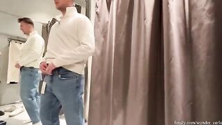We love shopping and risky sex in the fitting room...we were almost caught