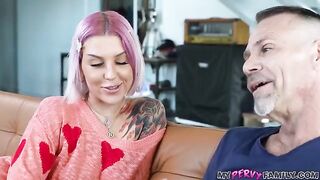 She is the stepdaughter of her father's new wife