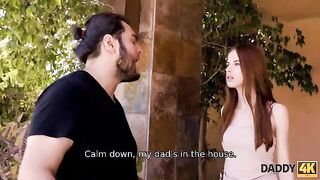 The girl is tired of her egocentric boyfriend and turns to his dad