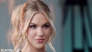 Two blonde beauties, Blake and Jazlyn, have a steamy lesbian encounter that’s pure fire