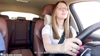 The stepson fucked his appetizing stepmom after driving lessons