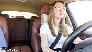 The stepson fucked his appetizing stepmom after driving lessons