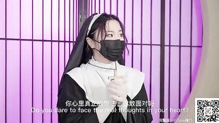 A Nun fantasizes about sex with a man, breaking her vow