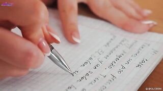 Squirt during a Spanish lesson with a hot girl