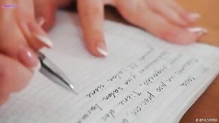 Squirt during a Spanish lesson with a hot girl