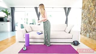 Flexible Kawaii teen Molly Little gets creampied in POV - Fit18