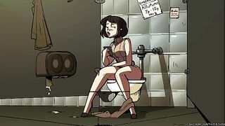 The girl is a barista in the coffee shop and she's got an amazing body