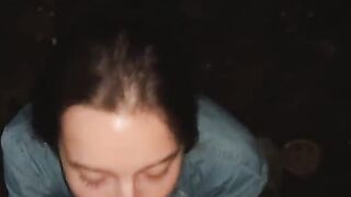 A beautiful girl swallowed on the first date, as a whore