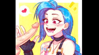 The best fuck compilation of Jinx, the League of Legends champion known for her wild side