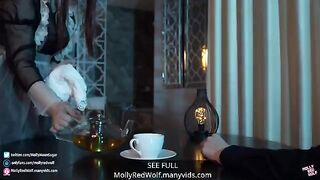 The Lord spanks and fucks his clumsy maid, MollyRedWolf