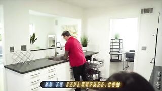 Horny Latina Emily Willis seduces Keiran Lee with her round ass