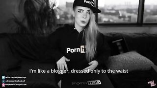 500K! Unboxing and Oral Creampie, a steamy gift from Pornhub, featuring MollyRedWolf’s intense oral action and signature cum-in-mouth finishes