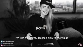 500K! Unboxing and Oral Creampie, a steamy gift from Pornhub, featuring MollyRedWolf’s intense oral action and signature cum-in-mouth finishes
