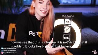 500K! Unboxing and Oral Creampie, a steamy gift from Pornhub, featuring MollyRedWolf’s intense oral action and signature cum-in-mouth finishes
