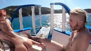 Public sex on the boat with Voyeur - a daring couple gets caught
