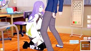 Hentai game Koikatsu! features big tits Moona Hoshinova in 3DCG anime