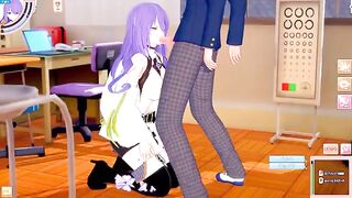 Hentai game Koikatsu! features big tits Moona Hoshinova in 3DCG anime