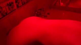 The blonde is playing with sex toys in the bathroom. She’s horny and needs more