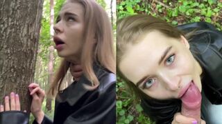 Petite teen Californiababe gets fucked in the forest