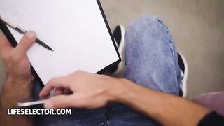 Sporty Latina girl Veronica Leal gets fucked by casting director