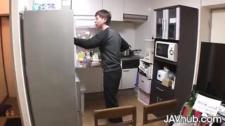 Skinny Japanese babe Amina Kiuchi gets creampied by her friend on JAVHub