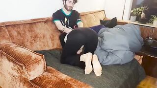 A real couple is not shy to show their intimacy