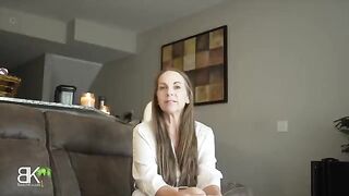 A pervert stepsister seduces her stepbrother on the couch in a taboo scene