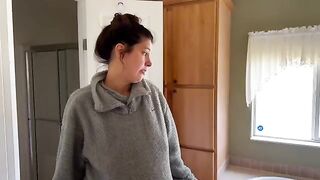 The future mom is trying to get a better deal from the pregnant landlord