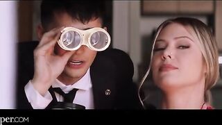 Avery from Deeper watches as her cheating neighbor gets intimate with a stranger