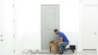 Brandi Love, busty MILF, gets fucked by a big dick mover