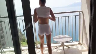 Petite beauty Gina Gerson has sex with a girl in the shower