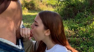 A guy is constantly getting his dick sucked by his stepsister in public