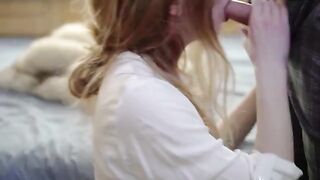 Fur coat sex with a hot girl who loves to fuck