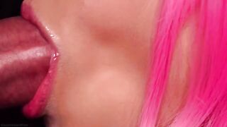 The best milk blowjob with a delicious cum in mouth ASMR