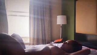A cute crying girl plays with herself and gets a female orgasm