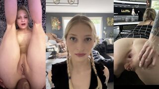 Young teen in hardcore anal sex with intense passion