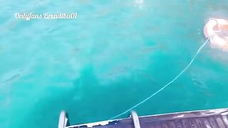A man fucks a fat Latina with a big ass in a yacht